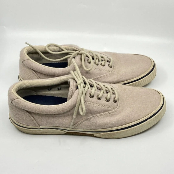 Sperry Topsider Wool Blend Boat Shoe lace Up Sneaker Mens 9.5 M - Picture 2 of 12